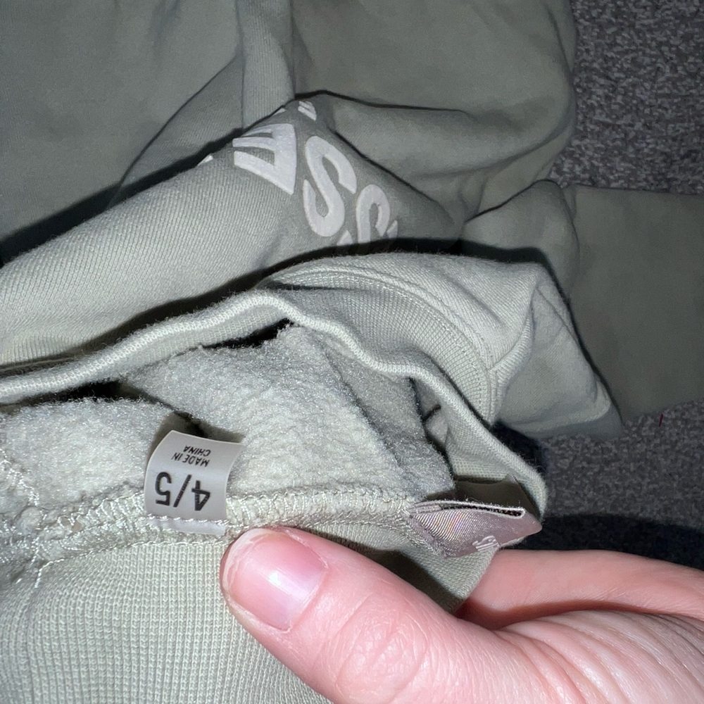 Fear of God Essentials Kids Sage Green Logo Sweatshirt 4-5 years - Picture 8 of 12